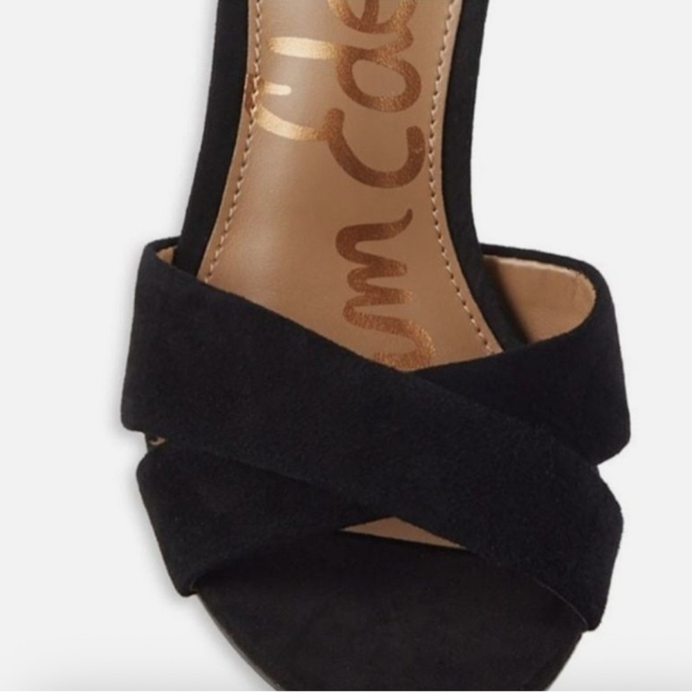 Sam Edelman Yancy - Black Suede Block Heel - Multiple Sizes - Picture 7 of 14